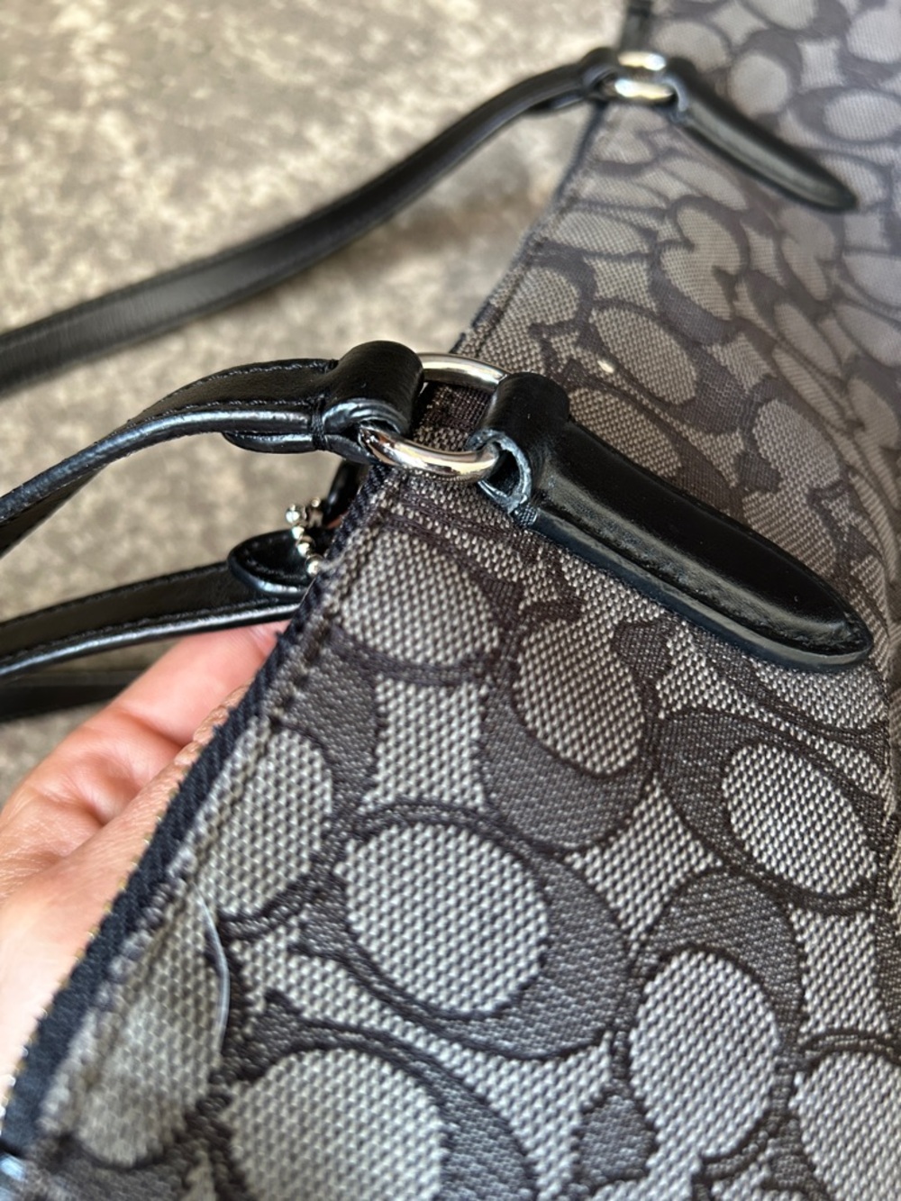 Coach Signature Canvas Kelsey Shoulder Bag - Picture 16 of 16